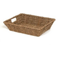 Rectangle Wicker Gift Baskets w/ Handles (15 3/4"x11 3/4"x3 1/2")